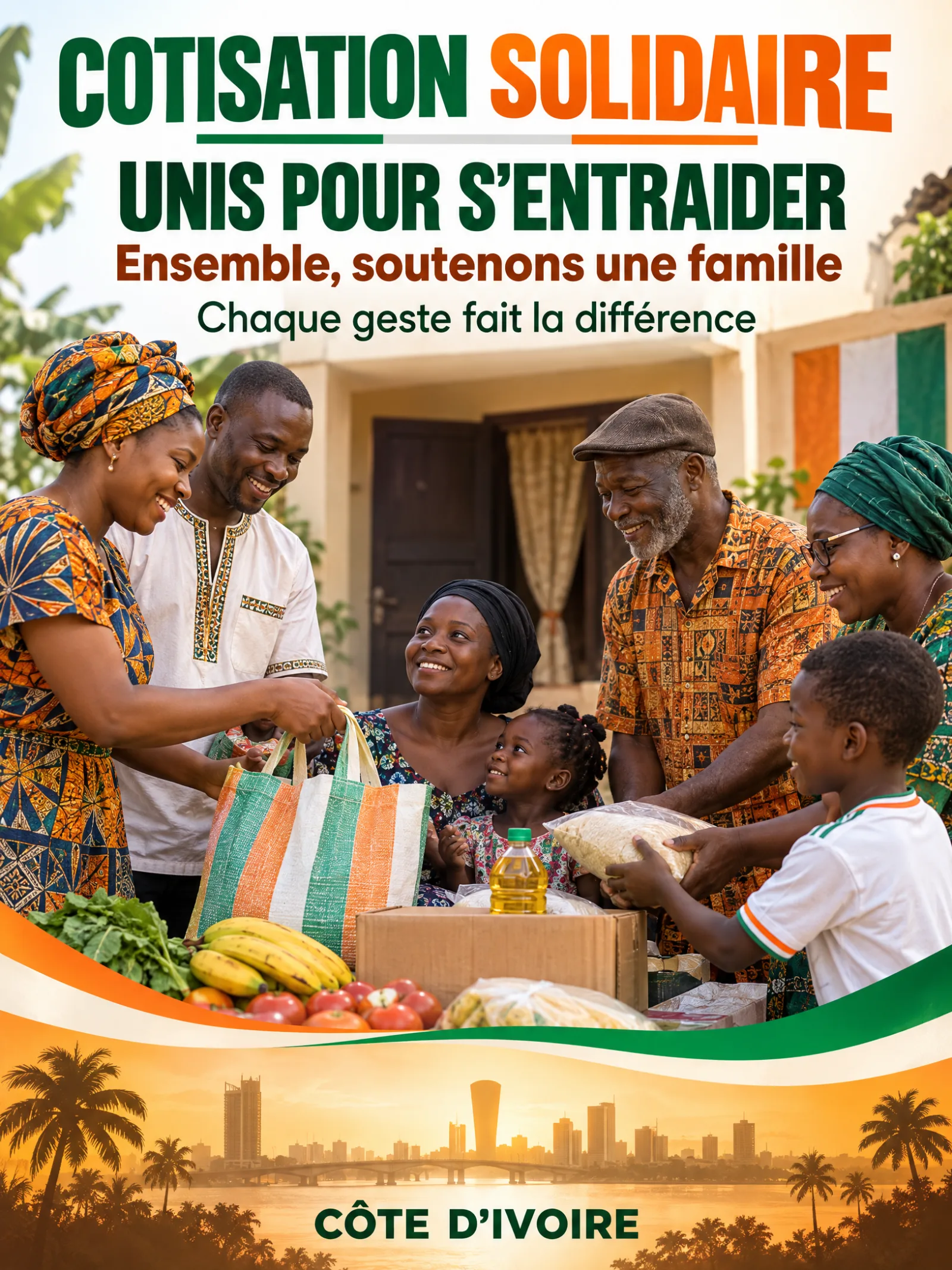 Solidarité avec une famille